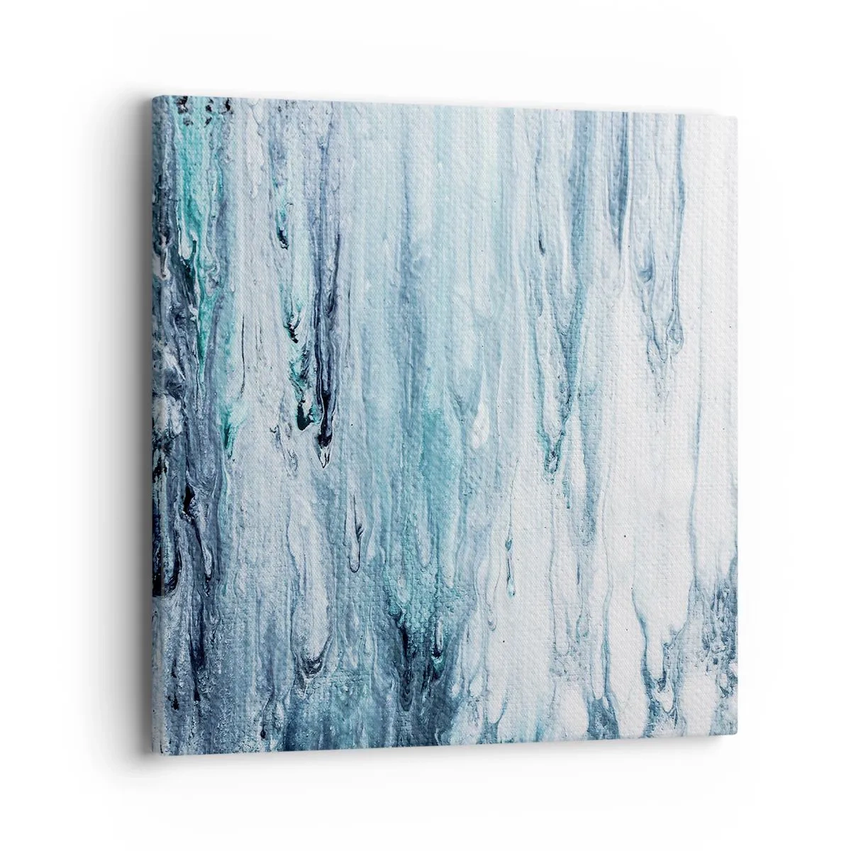 Canvas picture - Blue Icicles - 40x40 cm
