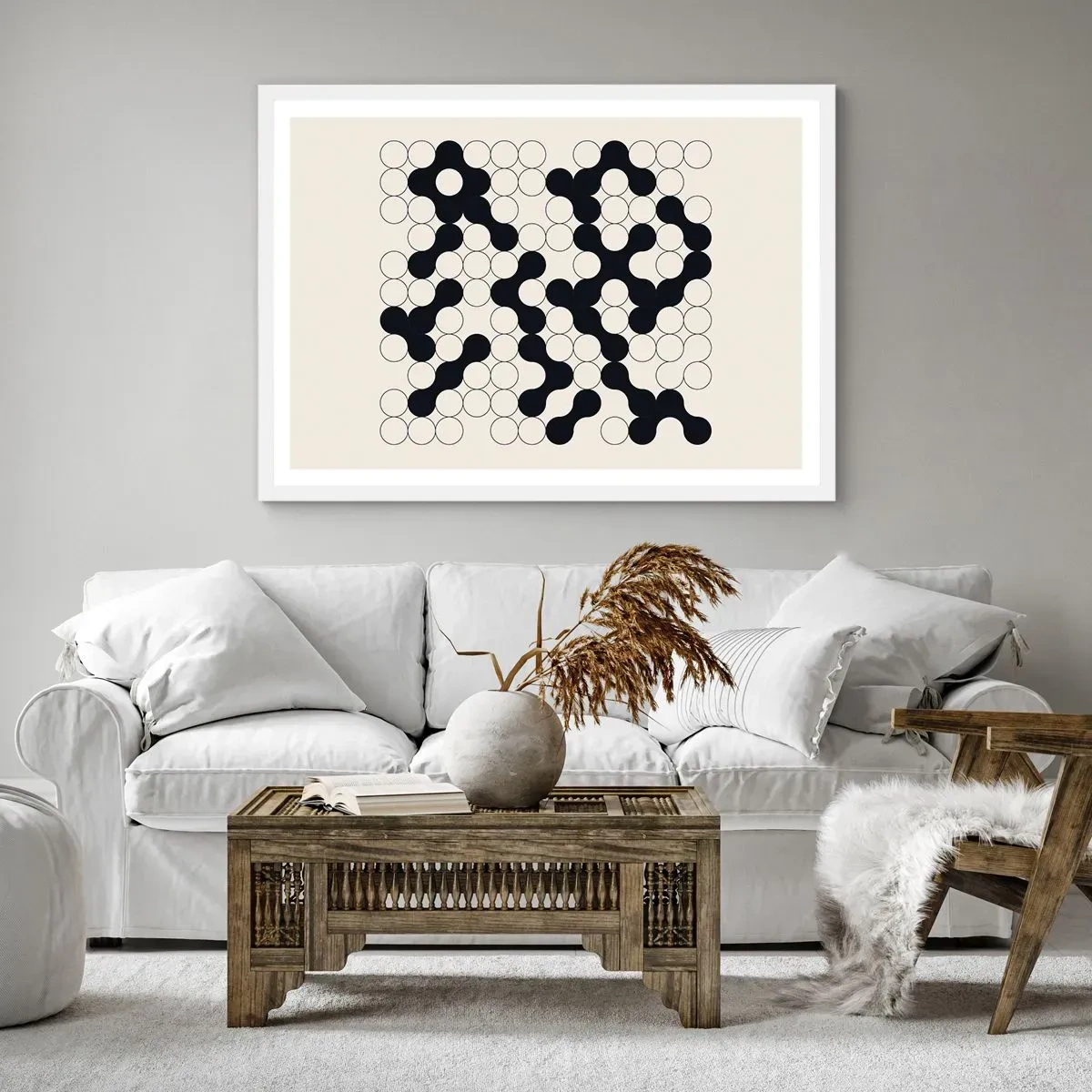 Poster in white frmae - Chinese Play - Variation - 70x50 cm