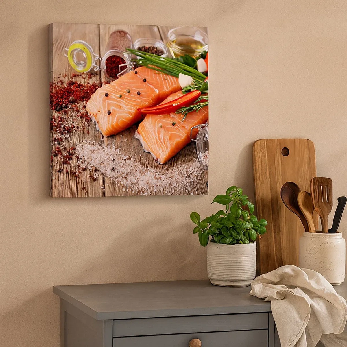 Canvas picture - Norwegian Adventure in the Kitchen - 30x30 cm