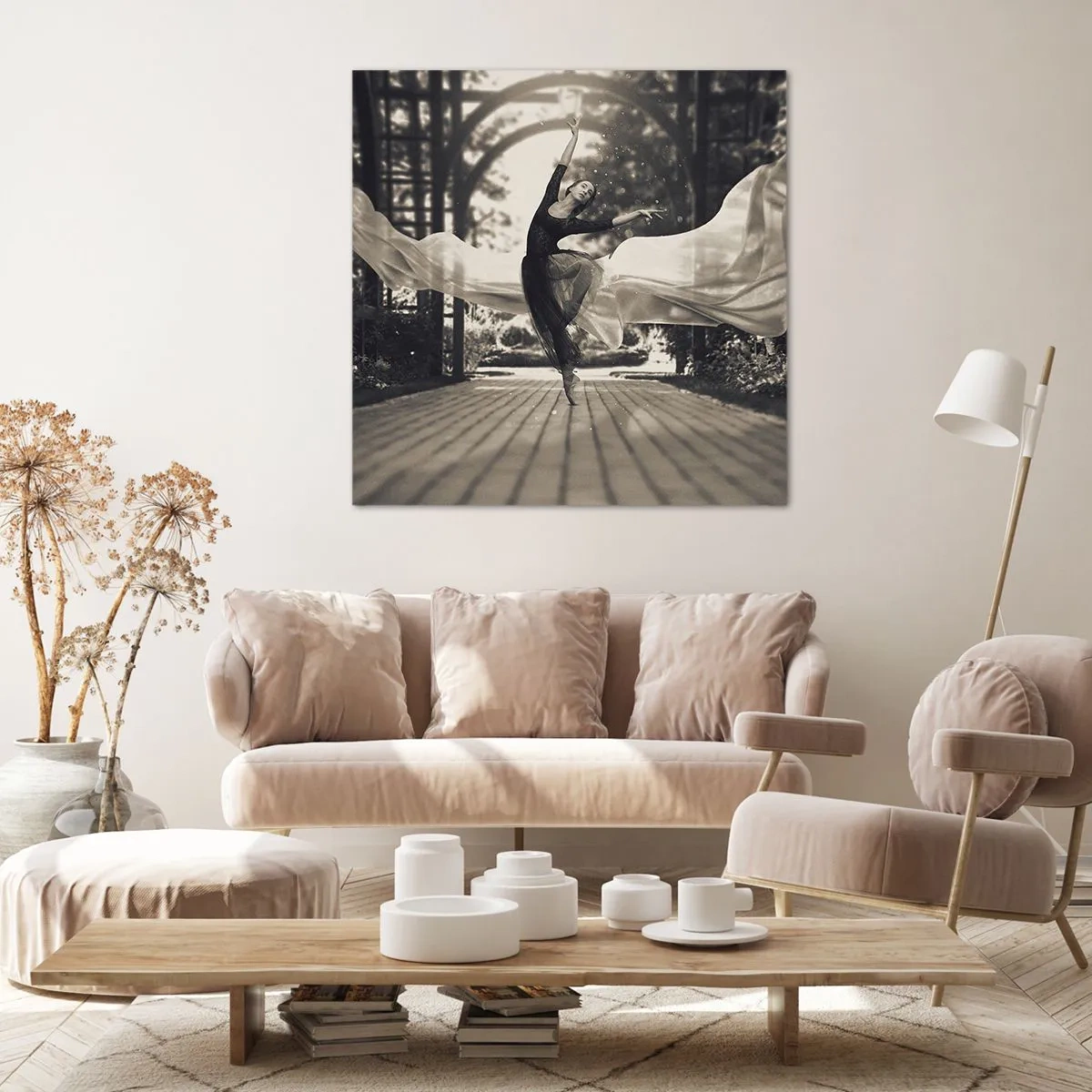 Canvas picture - Dance of the Garden Spirit - 50x50 cm