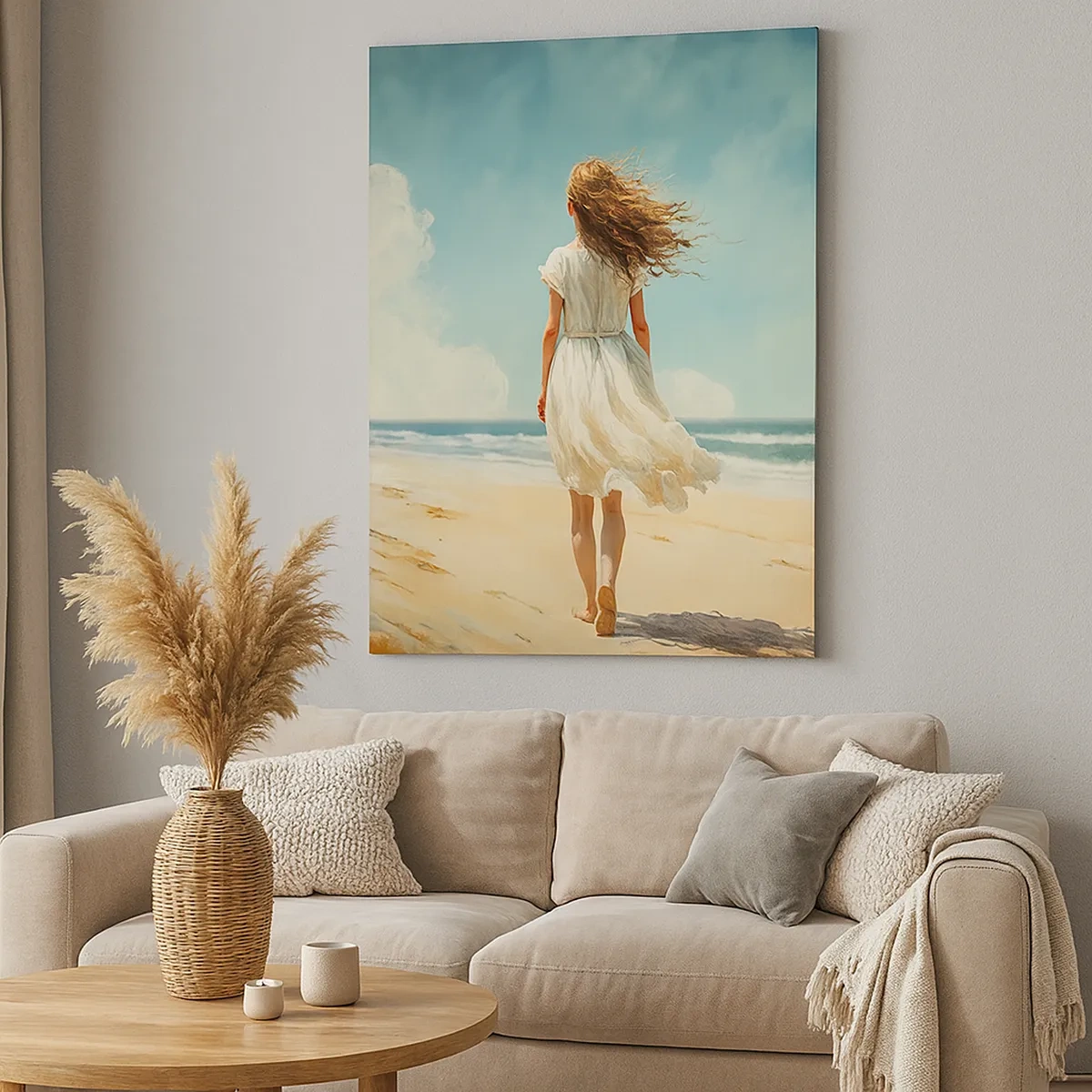 Canvas picture - Meeting the Sun aand the Wind - 50x70 cm