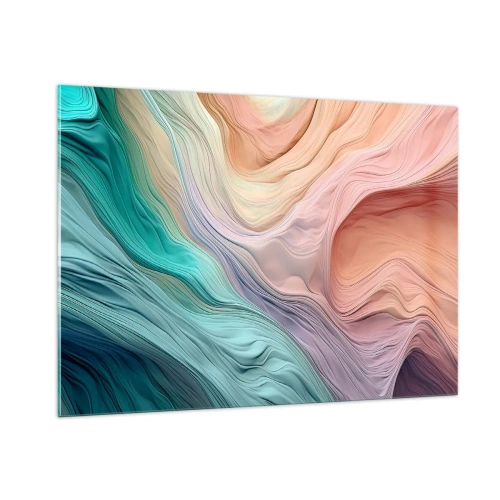 Glass picture - Rainbow Wave - 100x70 cm