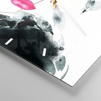 Clock face with lines