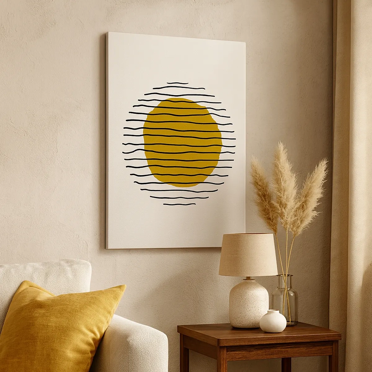 Canvas picture - Abstract Shivering from Heat - 50x70 cm