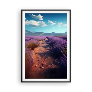 Poster in black frame - Fragrant Fields - 61x91 cm