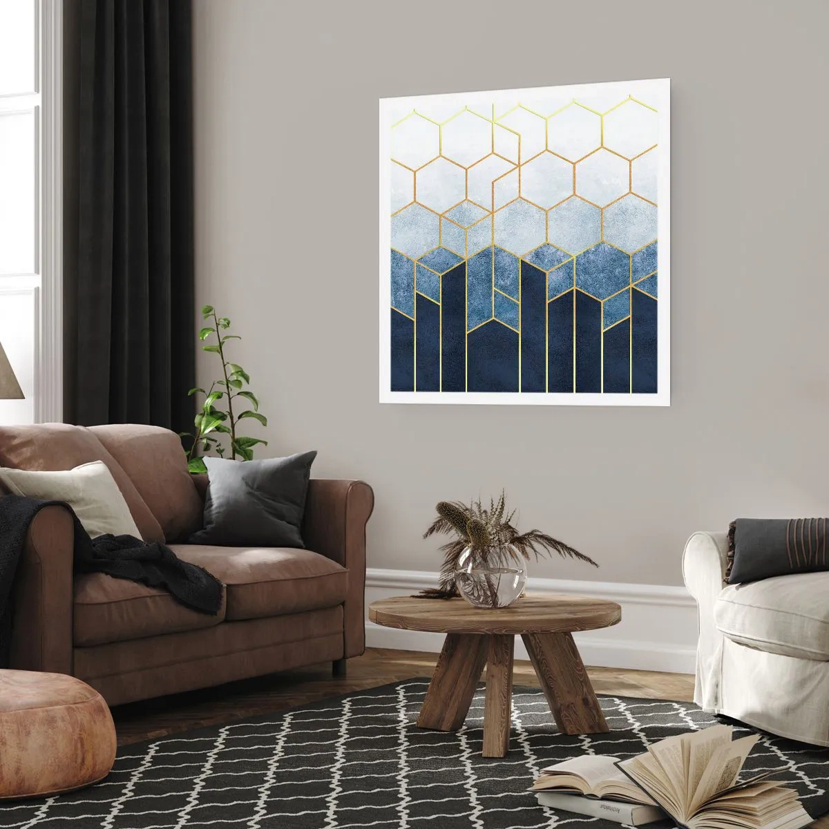 Poster - Composition in Syncopated Rhythm - 50x50 cm