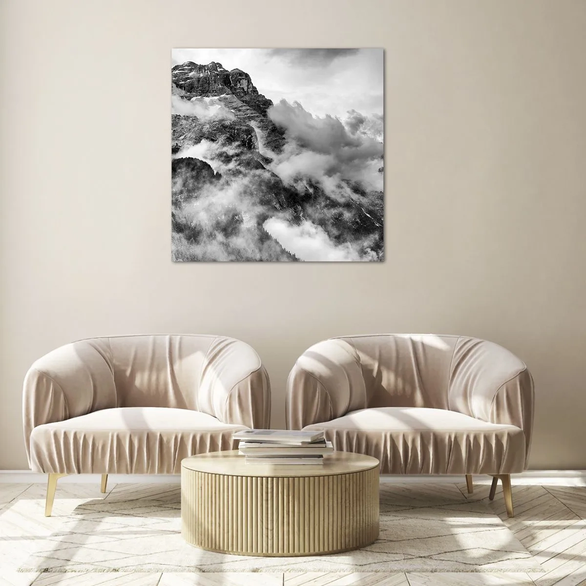 Glass picture - Beautiful and Cruel - 50x50 cm