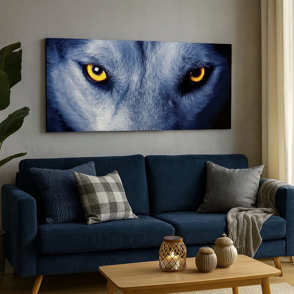 Canvas picture - Mesmerising Look - 100x40 cm