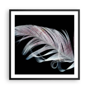 Poster in black frame - Think about Touch - 60x60 cm