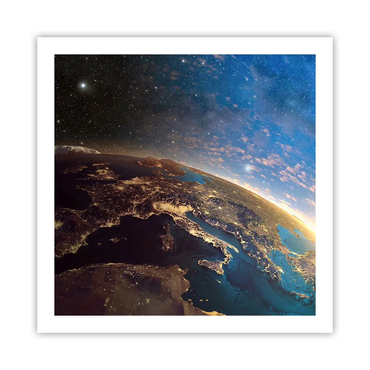 Poster - Let's Look at Each Other from a Distance - 60x60 cm