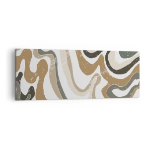 Canvas picture - Meanders of Earth Colours - 140x50 cm