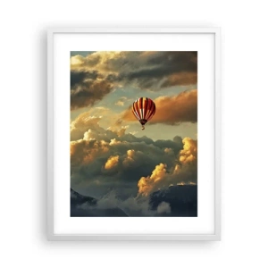 Poster in white frmae - I Like Flying - 40x50 cm
