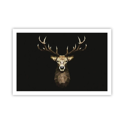 Poster - Cubist Deer - 91x61 cm