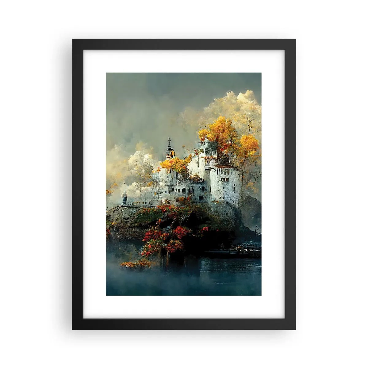 Poster in black frame - Beginning of a Romantic Tale - 30x40 cm