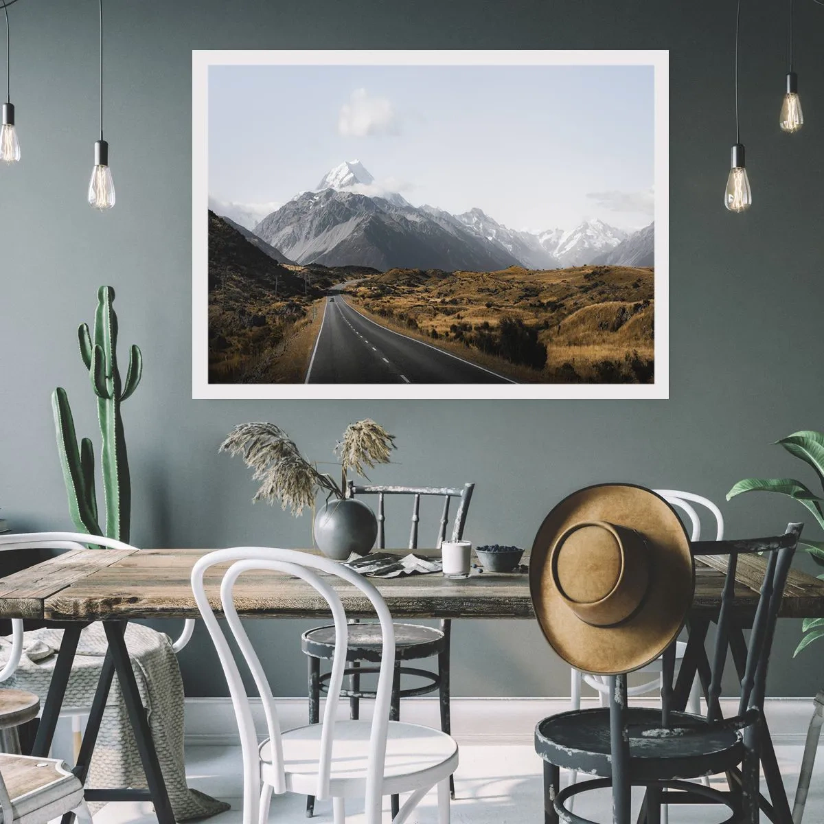 Poster - Road to the Heart of the Mountains - 70x50 cm