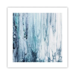 Poster - Blue Icicles - 40x40 cm