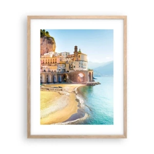 Poster in light oak frame - Incredible City - 40x50 cm