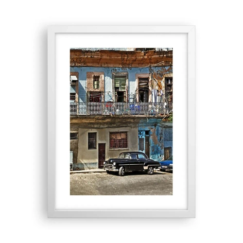Poster in white frmae - Havana Style - 30x40 cm