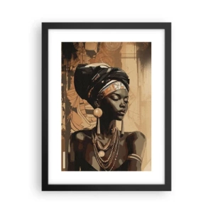 Poster in black frame - African Majesty - 30x40 cm
