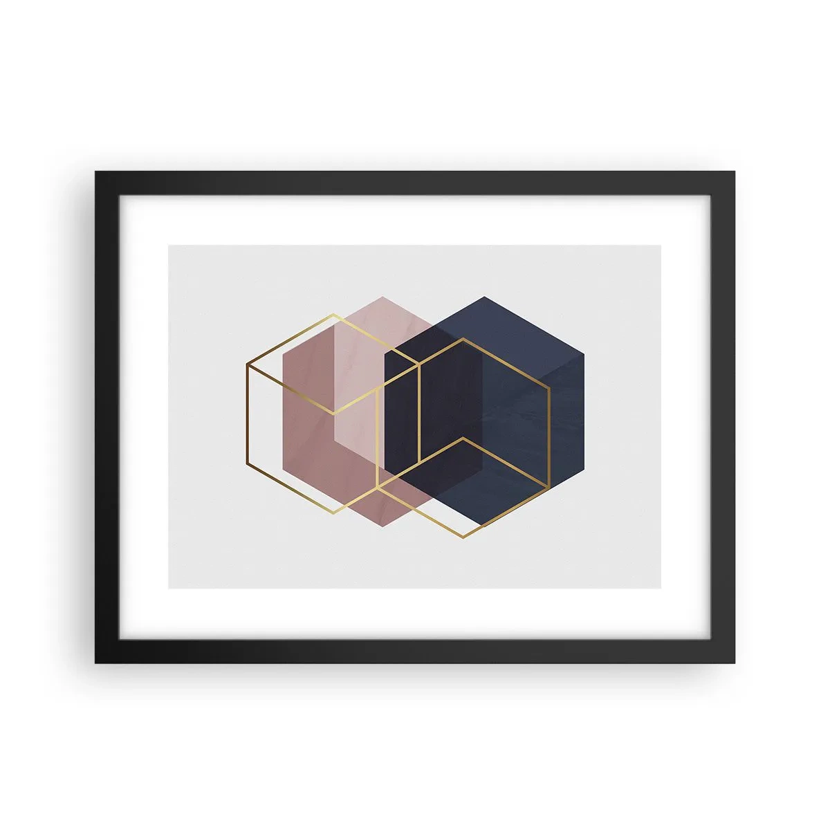 Poster in black frame - Power of Simplicity - 40x30 cm