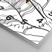 Clock face with numbers