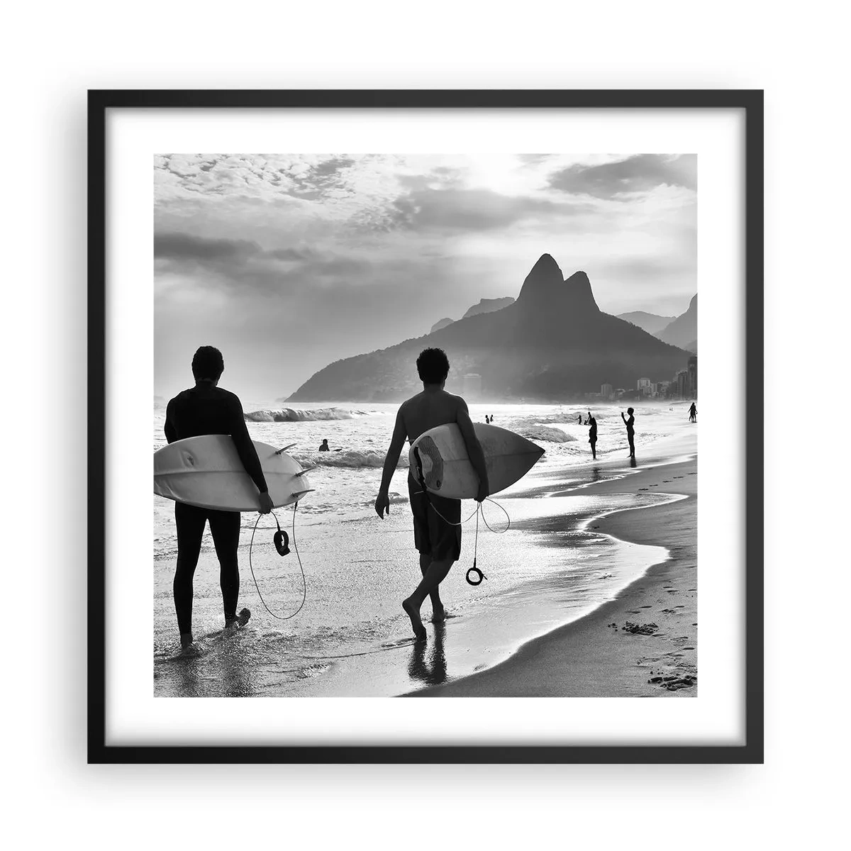 Poster in black frame - Samba for One Wave - 50x50 cm