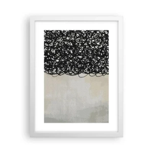 Poster in white frmae - Abstract Squibs - 30x40 cm