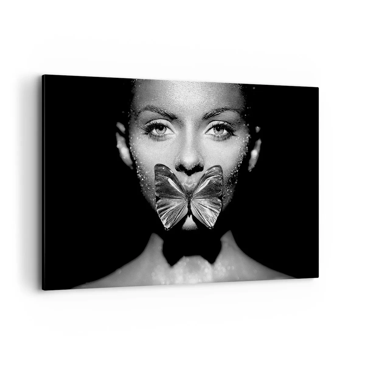 Canvas picture - Butterfly Kiss - 100x70 cm