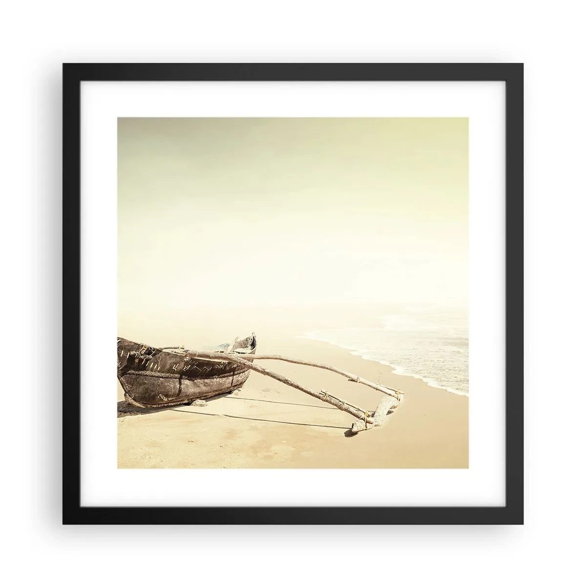 Poster in black frame - Throwback to South Seas - 40x40 cm