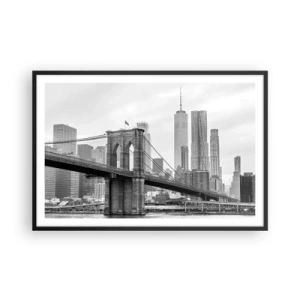 Poster in black frame - New York Style  - 91x61 cm