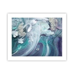 Poster - Currents of Blue - 50x40 cm