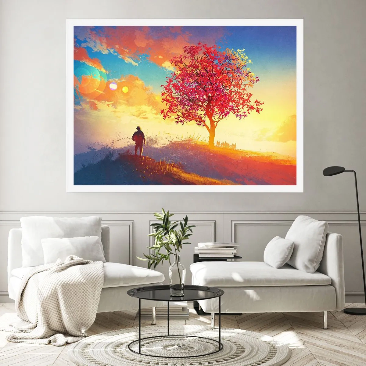 Poster - Pilgrim at Its Goal - 91x61 cm