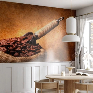 Photo Wallpaper Standard Eco - Grain of Flavour - Gastronomy, Coffee, Aroma - 350x256 cm