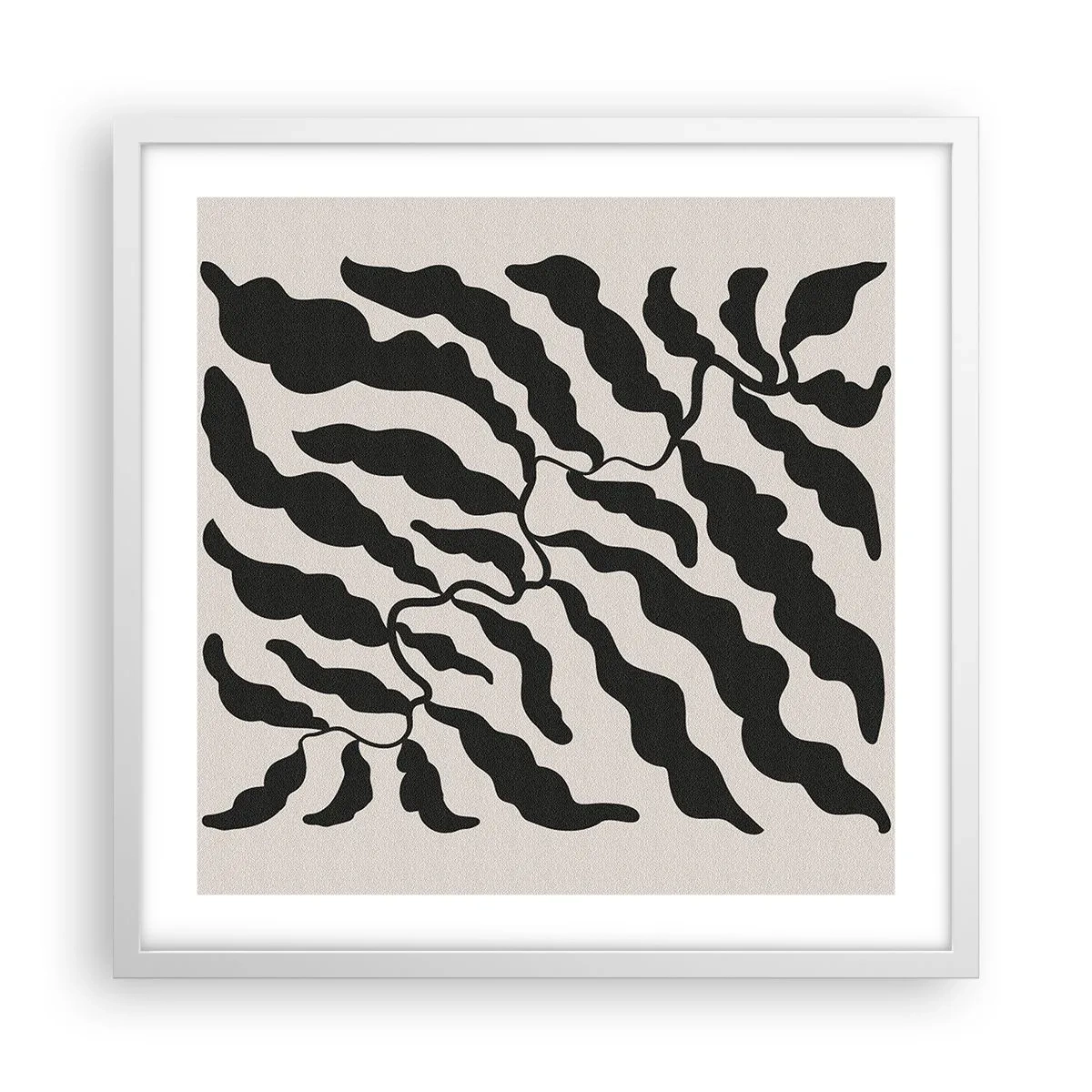 Poster in white frmae - Nature of a Square - 50x50 cm
