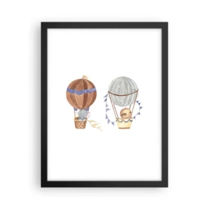 Poster in black frame - Friends in Travel - 30x40 cm