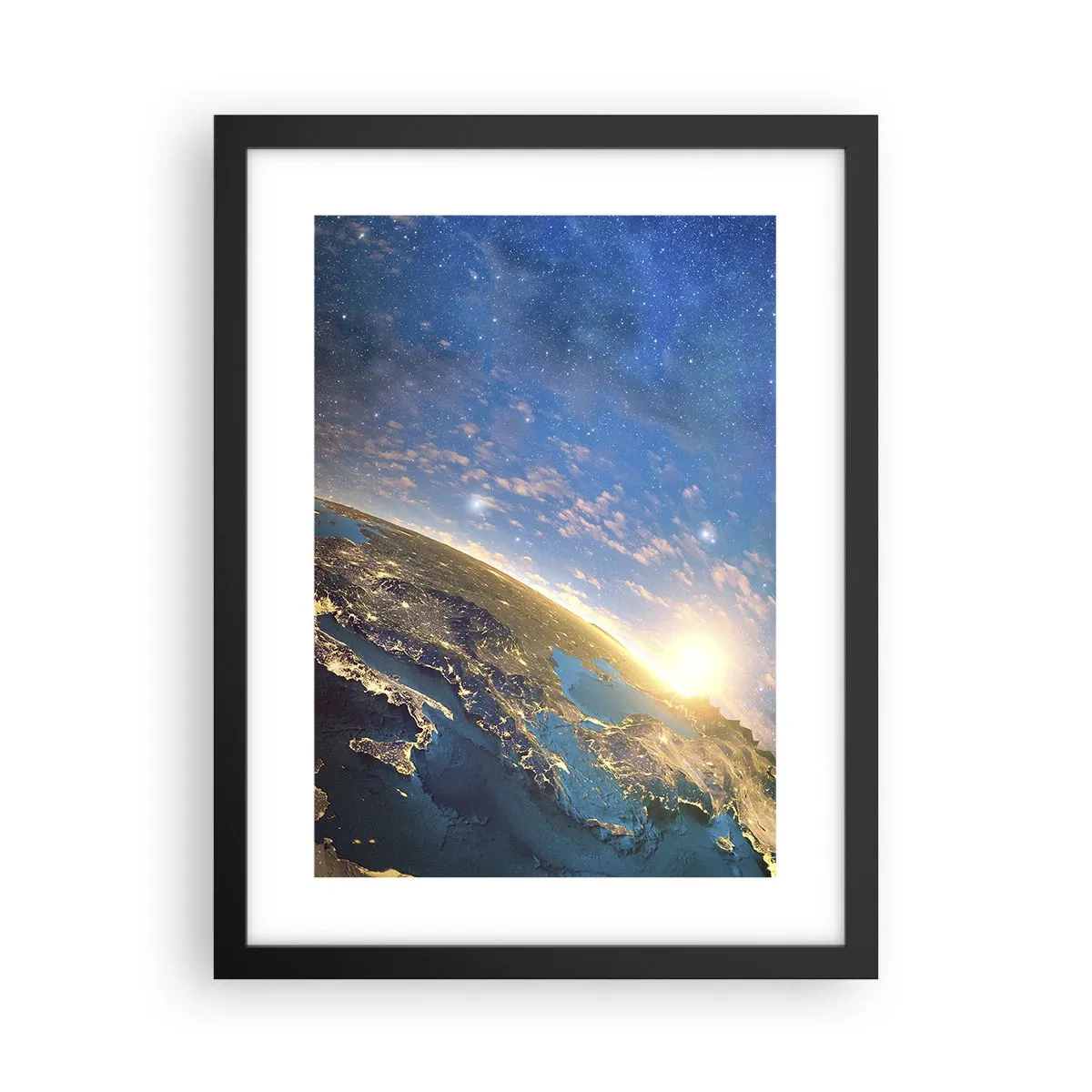 Poster in black frame - Let's Look at Each Other from a Distance - 30x40 cm