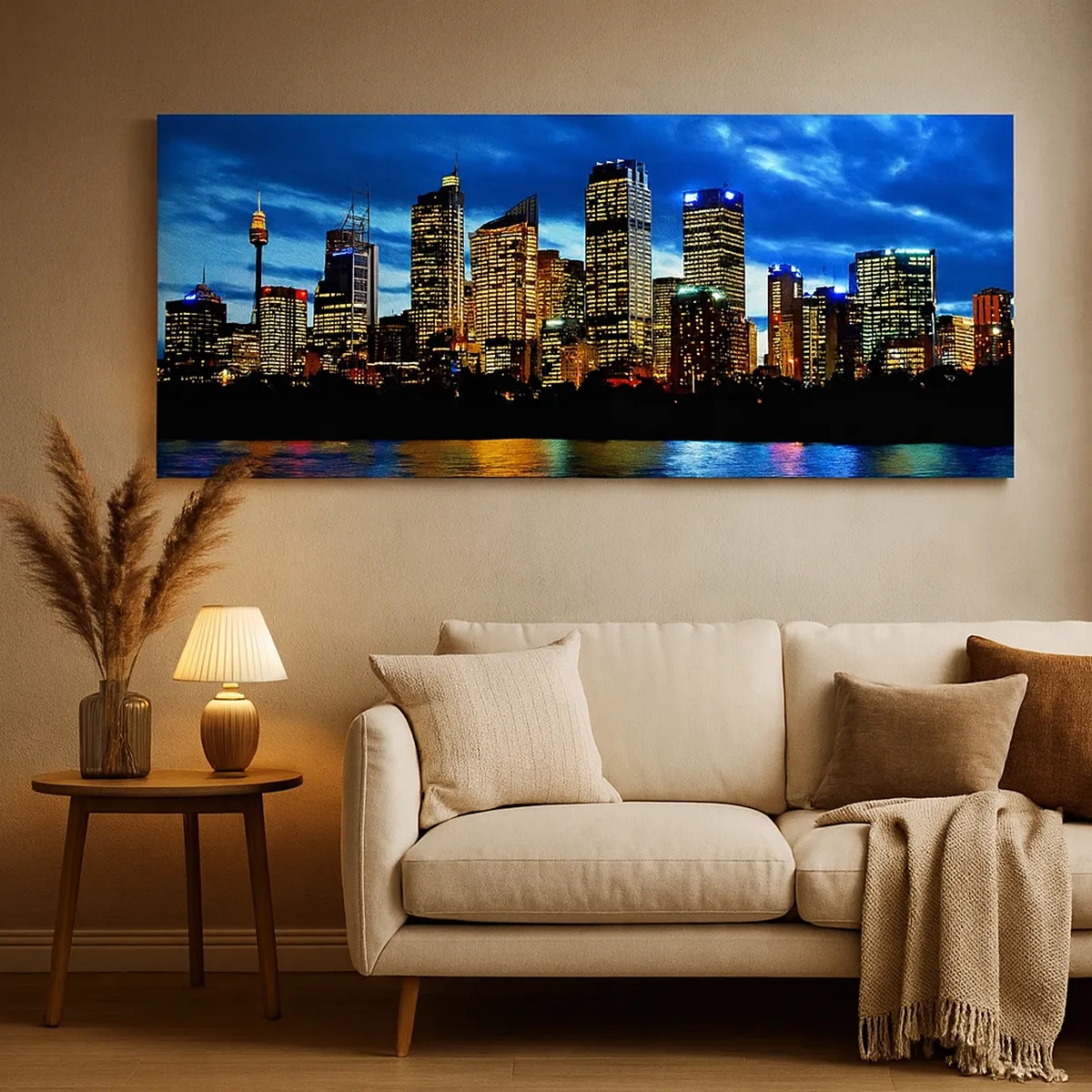 Canvas picture - Night of Lights and Colours - 30x30 cm