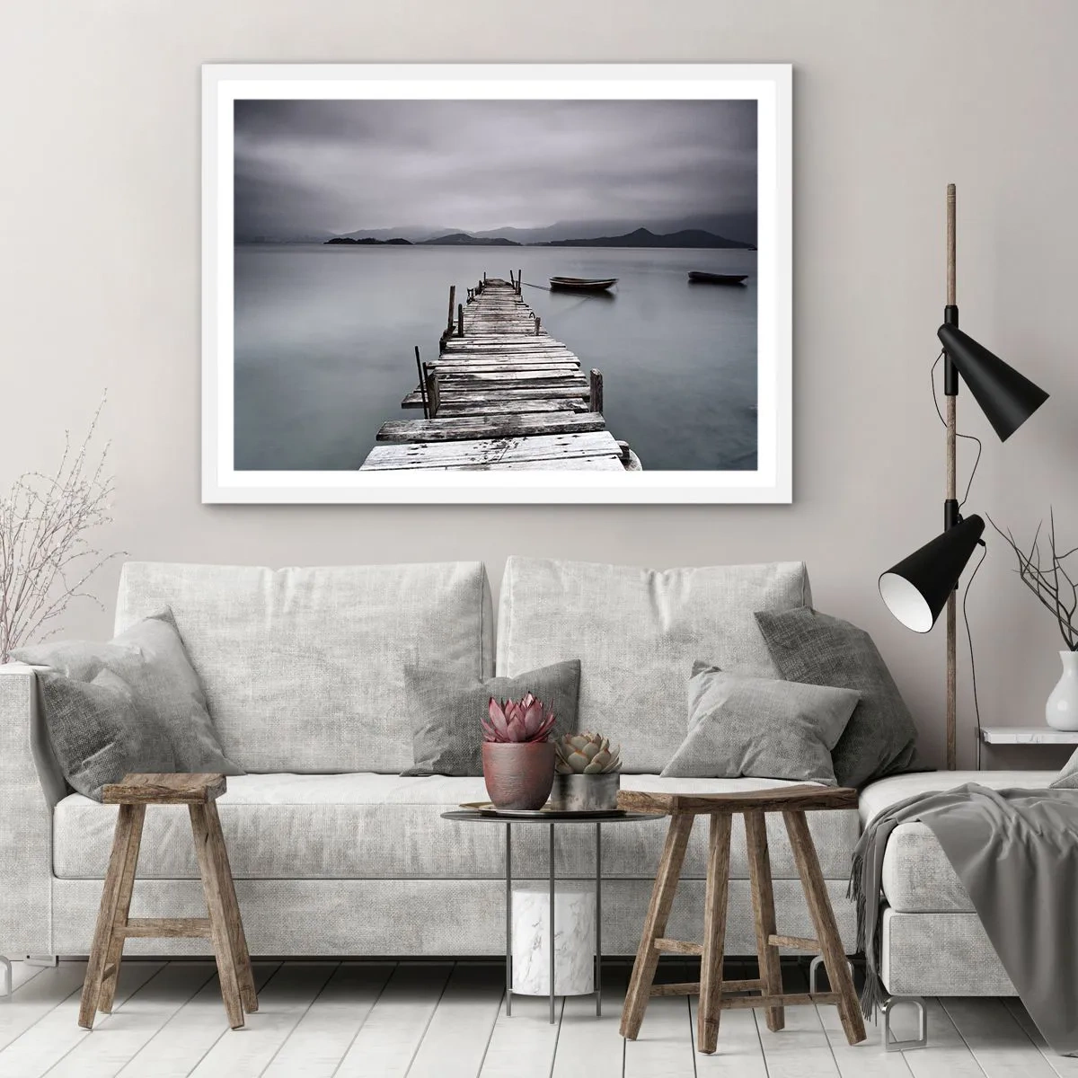 Poster in white frmae - Tomorrow You Can Go - 40x30 cm