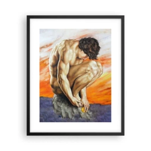 Poster in black frame - Submerged in Himself - 40x50 cm