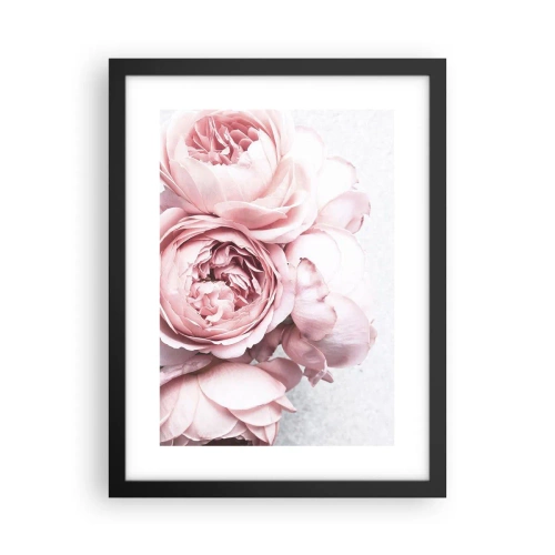 Poster in black frame - for the Romantics - 30x40 cm