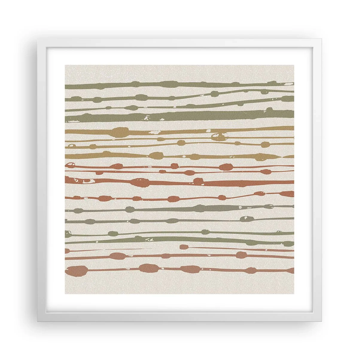 Poster in white frmae - Musical Colour Notation - 50x50 cm