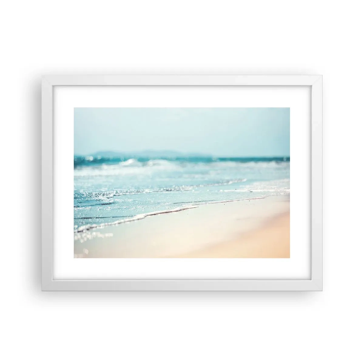 Poster in white frmae - Warmth and Breeze - 40x30 cm