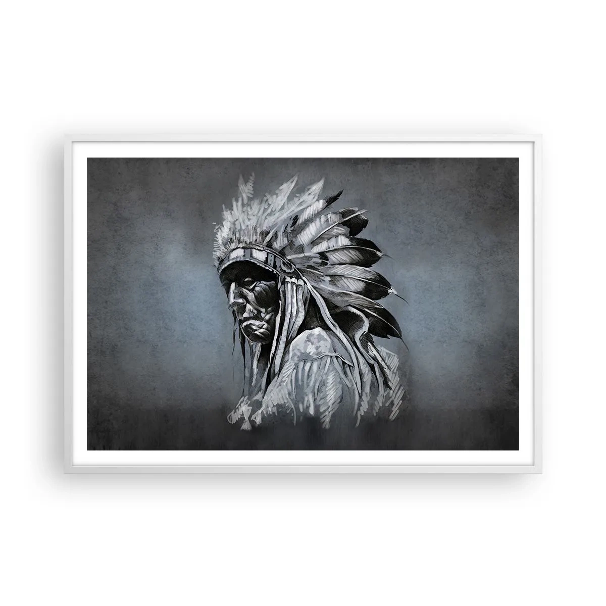 Poster in white frmae - Return to the Roots - 100x70 cm