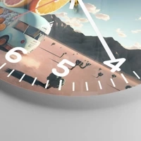 Clock face with numbers