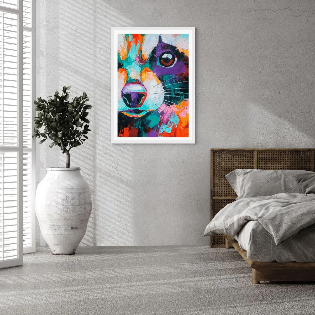 Poster in white frmae - Only Good Emotions - 50x70 cm