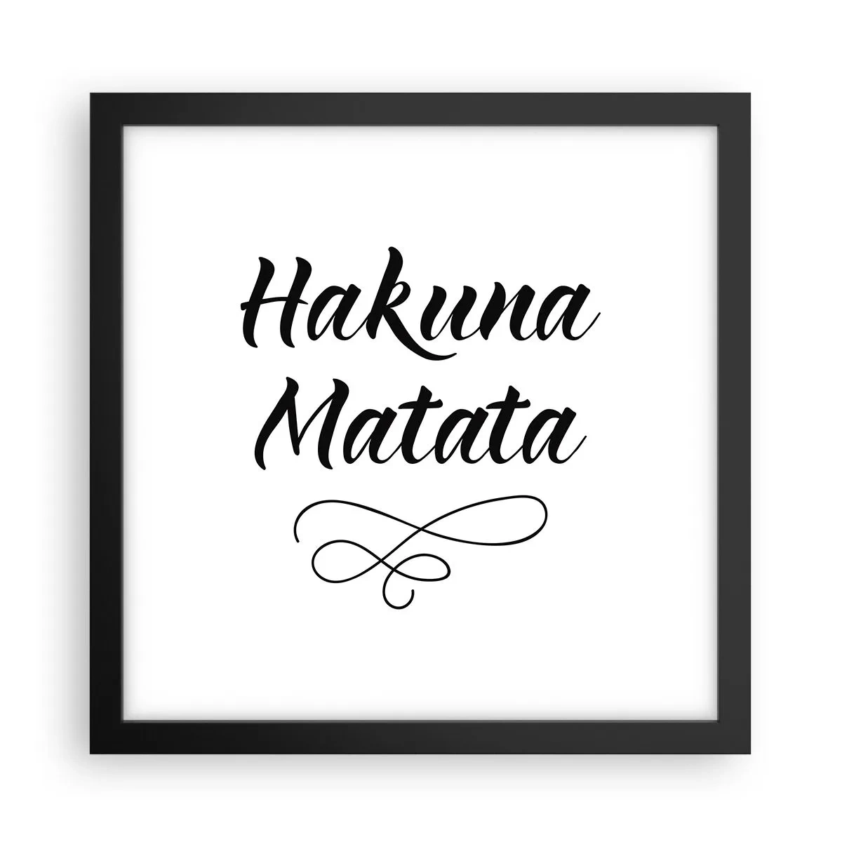 Poster in black frame - Best Advice - 30x30 cm