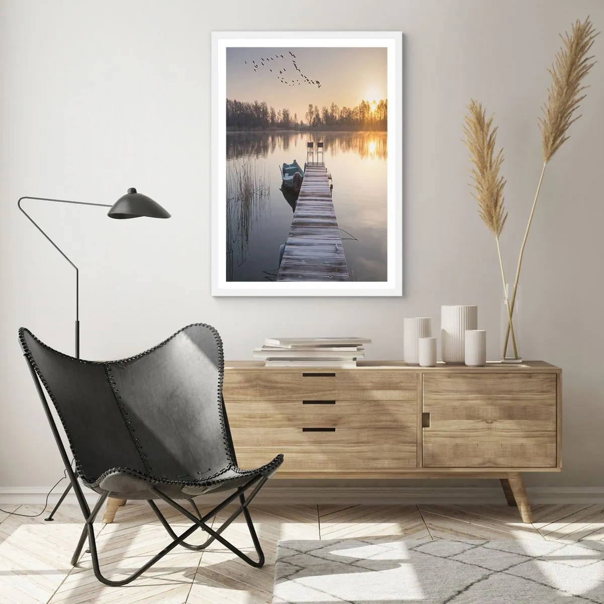 Poster in white frmae - I Will Be Back Soon - 50x70 cm