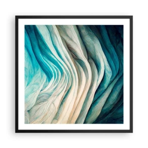 Poster in black frame - Blue Insatiability - 60x60 cm