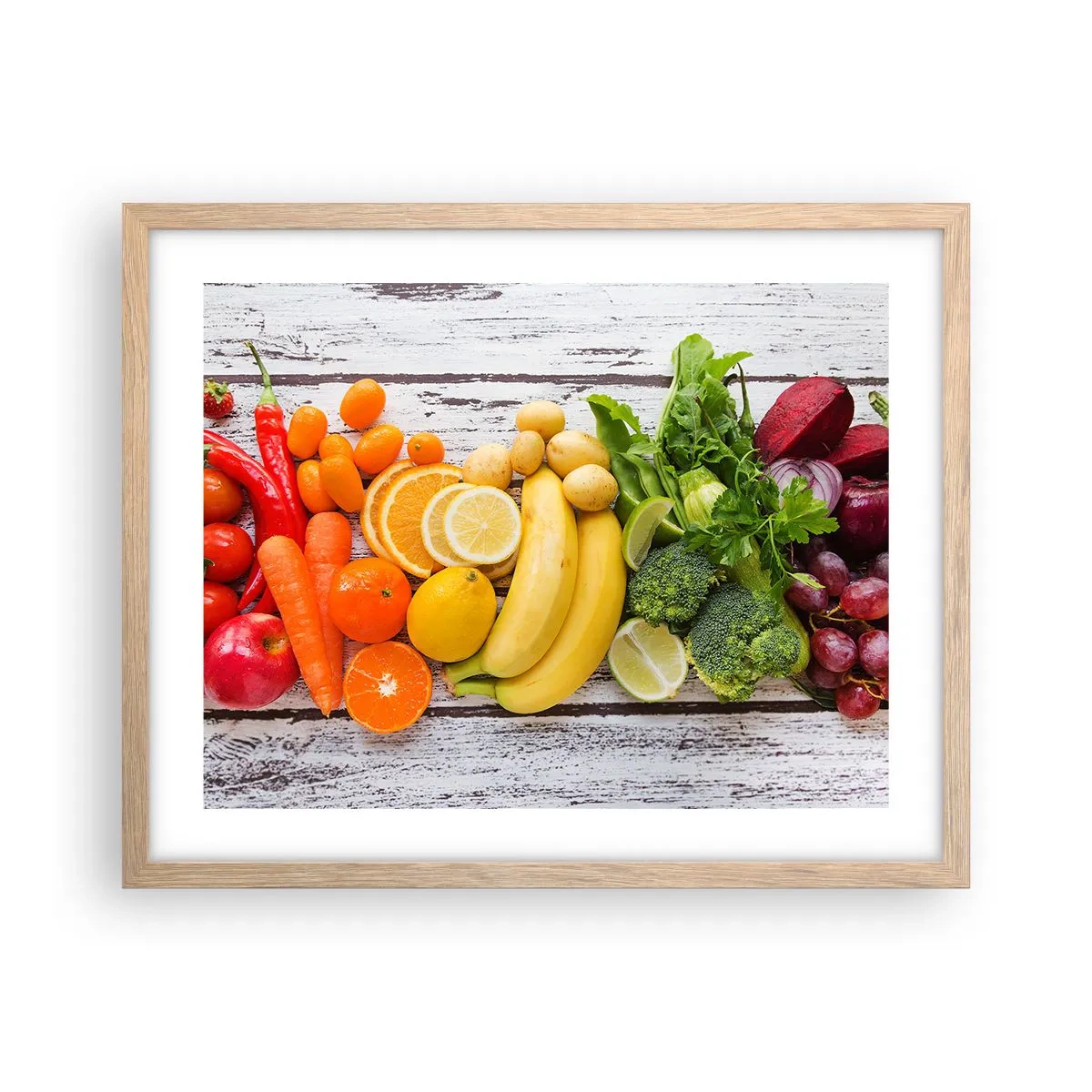Poster in light oak frame - Is that Not Enough? - 50x40 cm