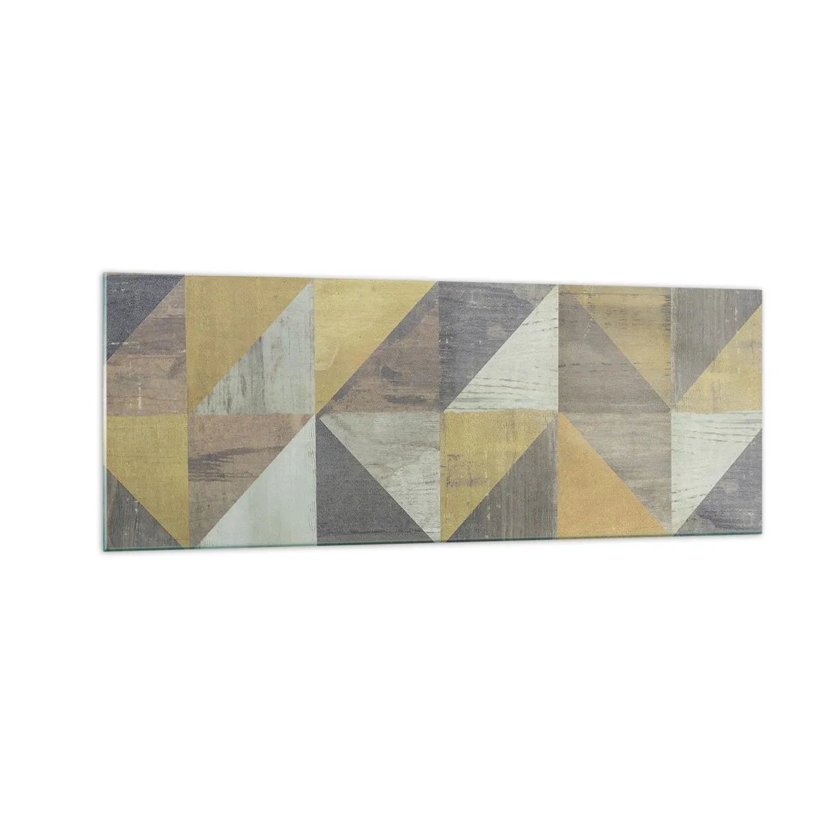 Glass picture - The Art. of Triangles - 140x50 cm